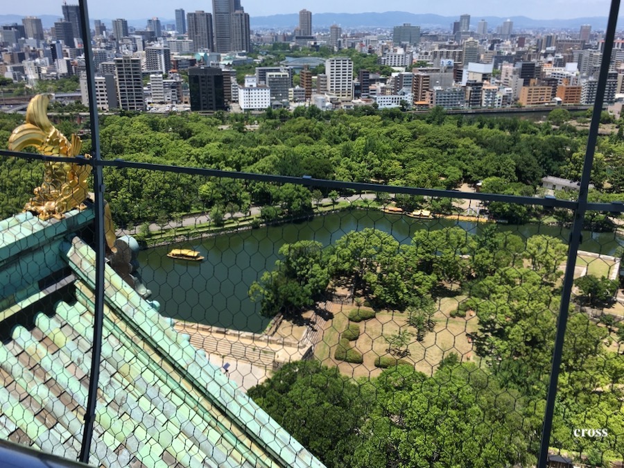 大阪城天守閣からの眺め
